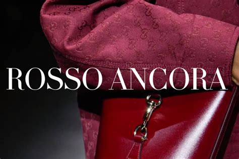 gucci rosso ancora leather|gucci ancora meaning.